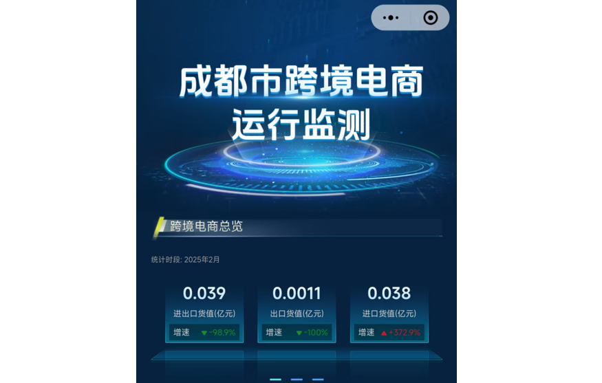 成都市跨境电商运行监测